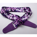 Beautiful Custom Flower Pattern Jacquard Woven Guitar Strap