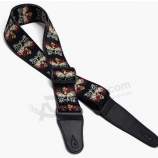Cheap Price Vintage Woven Leather Ends Guitar Strap Belt With Custom Logo