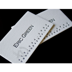 Custom embossed printing paper business name card