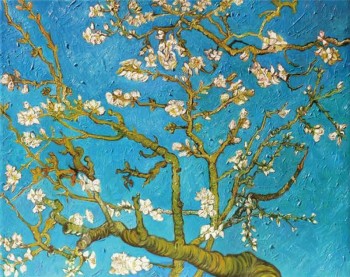 C042 van gogh миндальное дерево масляной живописи фон стены декоративной росписи