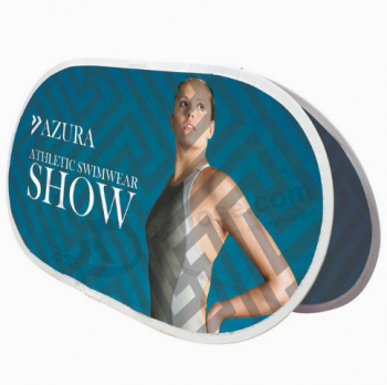 Free Standing Horizontal Oval Pop Up Banner For Promotion with high quality and any size