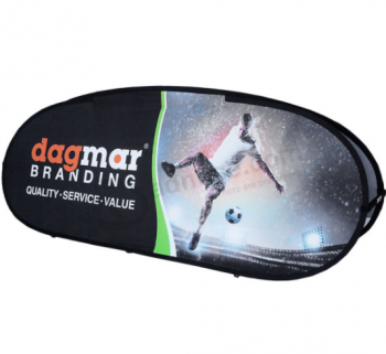 Good quality advertising stand pop up a frame banner For Soccer Football Game with high quality and any size