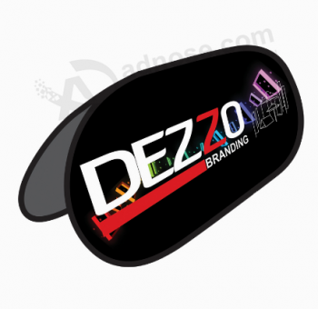 Oval Vertical Pop Up A frame Banner For Business Advertising with high quality and any size