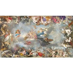 C118ヨーロッパスタイルの豪華な天頂油絵セル装飾絵画