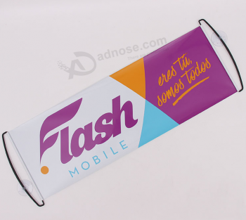 Einziehbare Handrollenfahne des kundenspezifischen Logos