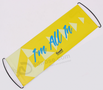 Custom logo printing hand held rolling banner for fans with high quality and any size