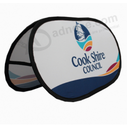Promotional horizontal foldable pop out a frame banner flag with high quality and any size