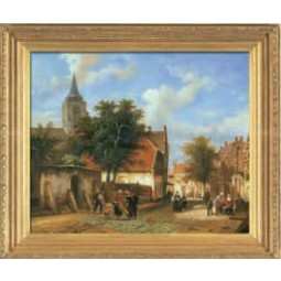 X588 120x100cm European Town Scenery Oil Painting Living Room Bedroom and Office Decorative Painting