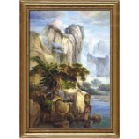 Y585 123x179cm paisaje pintura al óleo salón dormitorio y oficina pintura decorativa