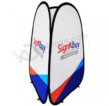 Three Sides Printing Pop Up A Frame Banner Advertising Flags with high quality and any size