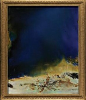 Z603 126x158cm abstract olieverfschilderij voor wanddecoratie
