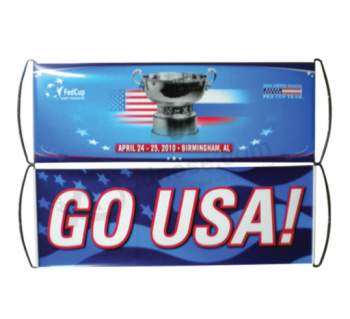 Handheld roll-up fan banners cheering hand scrolling banner with high quality and any size