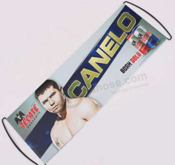 Fashion design custom logo hand held roll up banner with high quality and any size