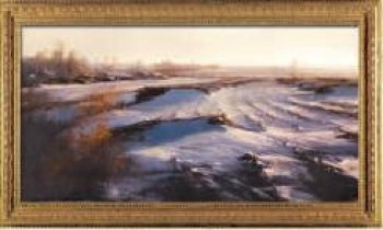 Y545 140x70cm hete verkopende handgemaakte landschap olieverfschilderij