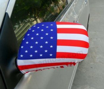 Digital printing America car rear view mirror cover flag for sport events