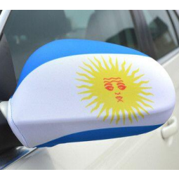 Futebol fãs carro asa espelho meias argentina carro espelho cobrir bandeira