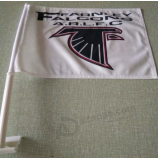 Knitted polyester 30x45cm car flag with custom printing