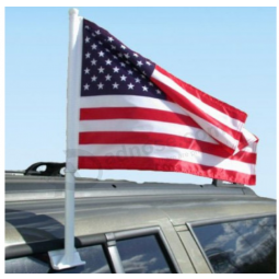 Grampo de janela americano dos Estados Unidos na bandeira do carro dos EUA
