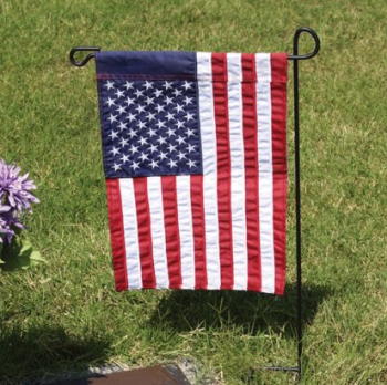 Fábrica de venta caliente personalizada banderas de jardín americano