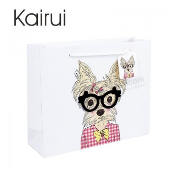 2019 Hote sale cat pattern design gift custom paper shopping bag