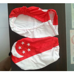 Polyester printed car wing mirror flag fabric side mirror covers with high quality and any size