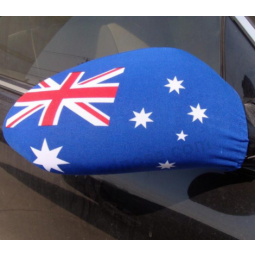 Promotional car wind mirror socks cover flag with high quality and any size