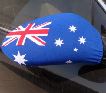 Promotional car wind mirror socks cover flag