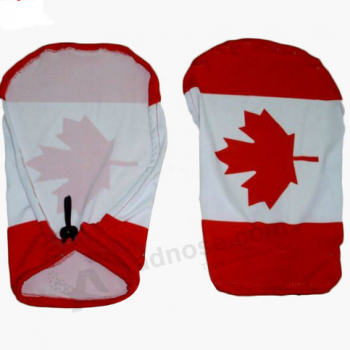 Canada car mirror flag cover, car mirror sock for car decorate with high quality and any size