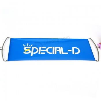 Doudle Side Printing24*70cm Custom Printing Sports Fans Roll Up Hand held Banner with high quality and any size
