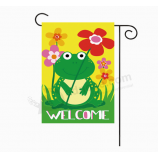 Sunshade fabric cheap custom made seasonal garden flag with high quality and any size