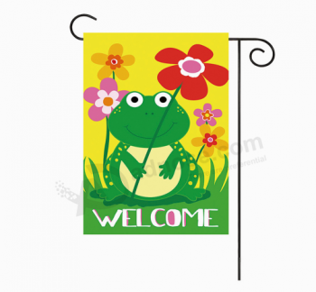 Sunshade fabric cheap custom made seasonal garden flag with high quality and any size