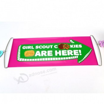 Fast delivery 24X27cm PET flex hand banner with high quality and any size
