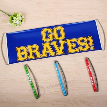 Custom Russia World Cup Telescopic PET Fans Banner Flag with sucker with high quality