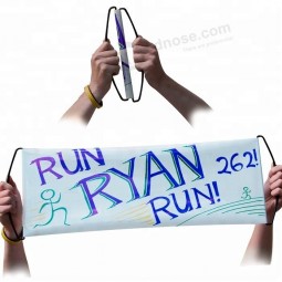 Custom Hand Held Sports Roll Up Cheering Banner with high quality
