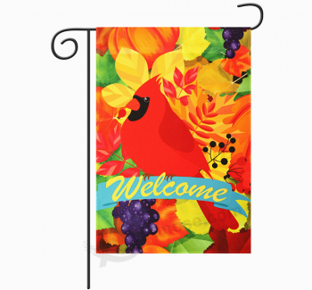 300D Polyester Decorative Outdoor Rainbow Garden Flag with high quality and any size