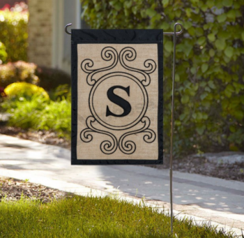Personalized burlap garden flag decorative yard flag with high quality and any size
