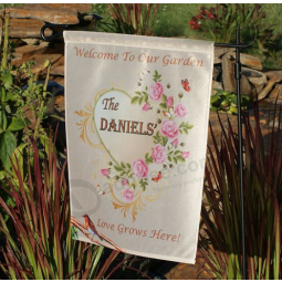 Factory Price Custom Spring Flowers Garden Flag with high quality and any size