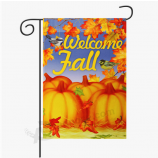 Mini Fall Flowers Autumn Garden Flag Custom with high quality and any size