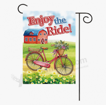 Double Sides Printed Seasonal Garden Decorative Flag with high quality and any size