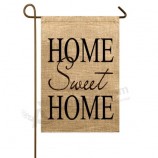 Wholesale garden decorative flags burlap garden decorative flags with high quality and any size