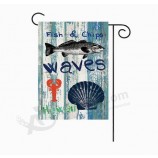 Custom logo decorative yard flags and poles with high quality and any size