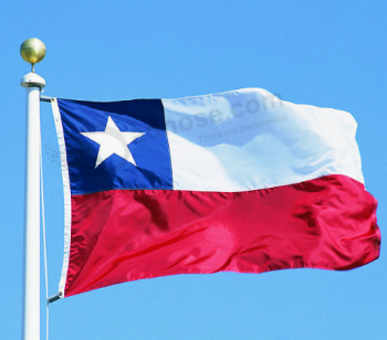Promotion 3x5ft polyester Chile national flags with high quality and any size