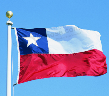 促销3x5ft聚酯智利国旗