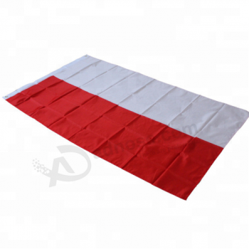 Vente chaude polyester drapeau de polska drapeau national de polska