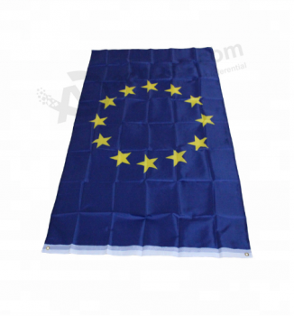 Venta caliente tamaño estándar bandera de la unión europea banderas de la UE