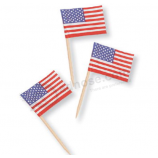 дешевая цена мини-бумага американский флаг зубочистки