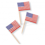 Cheap price mini paper american toothpick flag