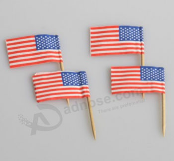 Gâteau topper bunting USA mini drapeau cure-dent