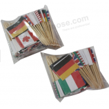 Palillos de bandera de país personalizados, selecciones de bandera de fiesta, palillos de bandera de cóctel