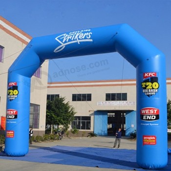 Promotionele aangepaste finishlijn ballon opblaasbare boog met logo